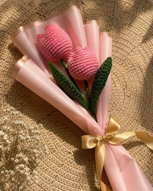 π· Handmade Crochet Tulip Bouquet